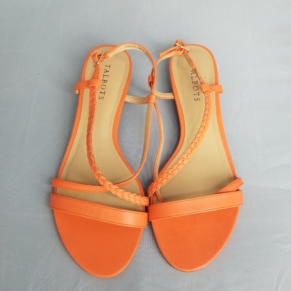 Talbots Shoes - Talbots Orange straps sandlas size 9